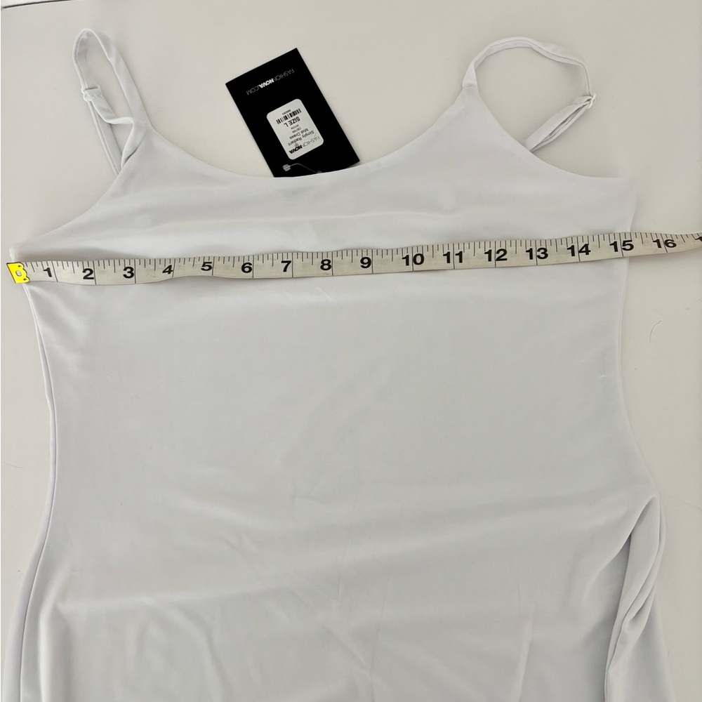 Y2K Tank Top Dress Large Duo Set Bodycon Straps Festival Streetwear Minimalist - Picture 12 of 13